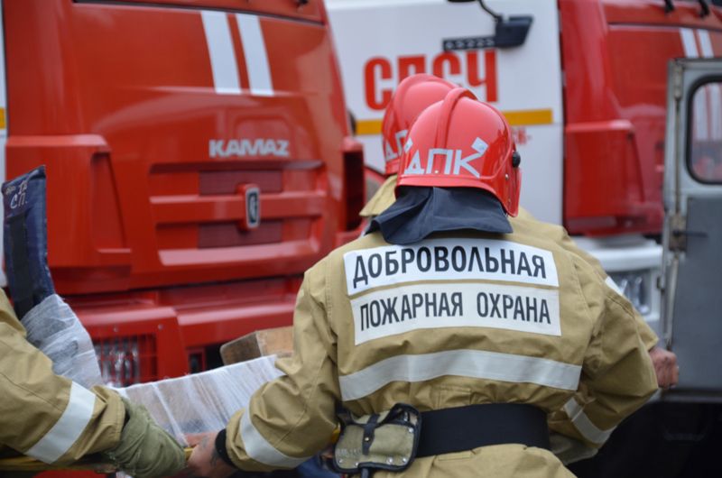 Добровольные пожарные и волонтеры Марьяновка